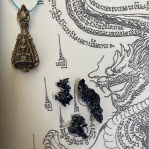 Special Offering! Rainbow Lek Lai Dharma Naga Lersi Hermit with accompanying incense